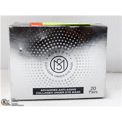 BOX OF COLLAGEN UNDER EYE MASK 20 PAIRS, REDUCES