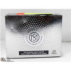 BOX OF COLLAGEN UNDER EYE MASK 20 PAIRS, REDUCES