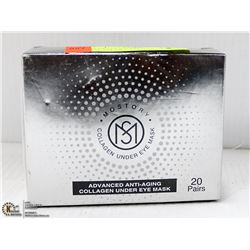 BOX OF COLLAGEN UNDER EYE MASK 20 PAIRS, REDUCES