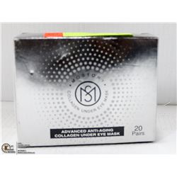 BOX OF COLLAGEN UNDER EYE MASK 20 PAIRS, REDUCES