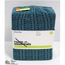 100% COTTON XL TWIN SHEET SET-2 SHEETS AND PILLOW