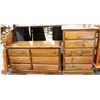 Image 1 : SET OF WOODEN 6 DRAWER DRESSER, 5 DRAWER CABINET