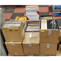 PALLET OF VARIOUS RECORDS - INCLUDING ROCK, POP,