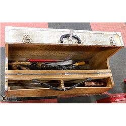 VINTAGE CARPENTERS TOOL BOX, TOOLS INSIDE