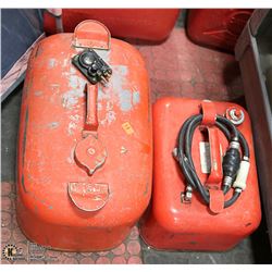 LOT OF 2 BOAR MOTOR GAS TANKS