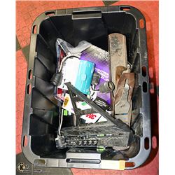 SMALL TOTE OF SHOP MISC.