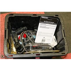 SMALL TOTE OF ASSORTED TOOLS
