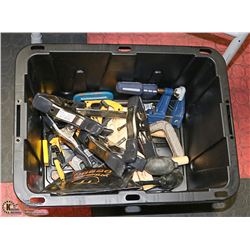 SMALL TOTE WITH CLAMPS