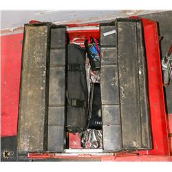 RED TOOL BOX WITH CONTENTS