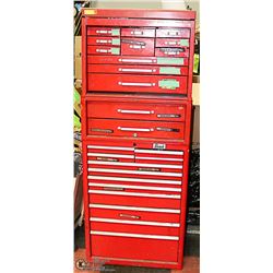 TRIPLE STACK TOOL CHEST WITH CONTENTS