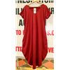 Image 1 : EKOUAER BURGUNDY SHIRT DRESS SIZE LARGE