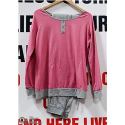 ABOLLRIA PINK AND GREY SLEEP SET SIZE MEDIUM