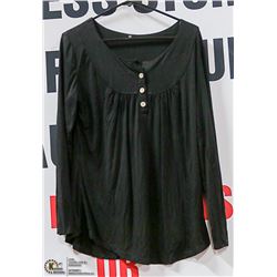 BLACK LONG SLEEVE SHIRT SIZE MEDIUM