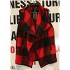 Image 1 : YACUN RED BUFFALO PLAID VEST SHAWL SIZE XXL
