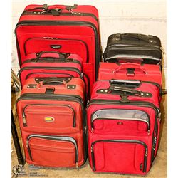 LOT OF 6 ASSORTED SUITCASES
