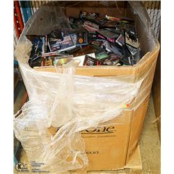 LARGE GAYLORD OF MIXED MEDIA - RECORDS, DVD'S,