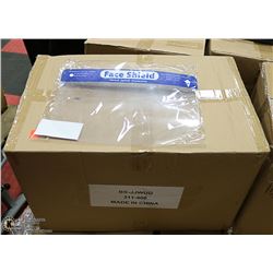 CASE OF 140 SPLASH GUARD FACE SHIELDS