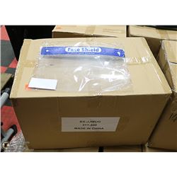 CASE OF 140 SPLASH GUARD FACE SHIELDS