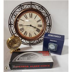 BOX OF WORKING CLOCKS.