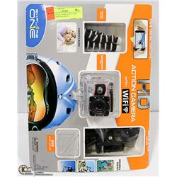 HD ACTION CAMERA WITH WIFI INCL TRIPOD & SELFIE