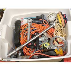 BOX ASST TOOLS & GARAGE ITEMS