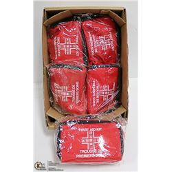 5 NEW TRAVEL FIRST AID KITS