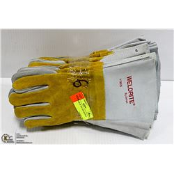 6 NEW PAIR OF WELDING GLOVES