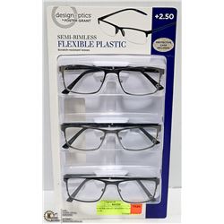 FOSTER GRANT READING GLASSES +2.50