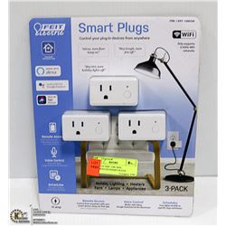 FEIT ELECTRIC 3 PK WIFI CONTROLLED SMART PLUGS