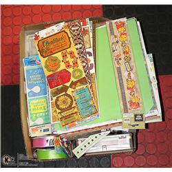 FLAT OF ASSORTED ARTS & CRAFT SUPPLIES