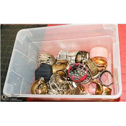 TUB OF ASSORTED ESTATE JEWELLERY