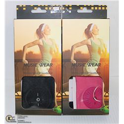 PAIR OF MUSIC WEAR WIRELESS MUSICAL HEADBAND
