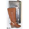 Image 1 : DAWGS WOMENS FASHION 15" WEDGE BOOTS CHESTNUT