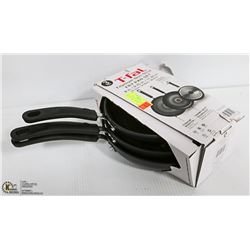 NEW T-FAL 3 PACK TITANIUM NON-STICK FRY PAN SET