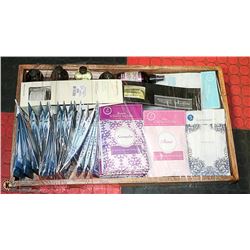 NEW LARGE TRAY FILLED WITH SCENTED HOME PRODUCTS,