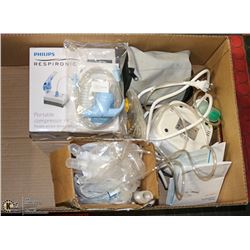 FLAT OF PHILIPS RESPIRONICS PORTABLE COMPRESSOR