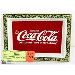 COKE CERAMIC SOAP OR KEYS DISH COCA-COLA