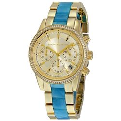 NEW MICHAEL KORS TRIPLE CHRONO W/DATE MSRP $350