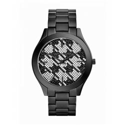 NEW MICHAEL KORS BLACK HOUNDSTOOTH STYLE MSRP $379