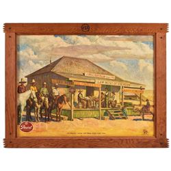 Pearl Beer Judge Roy Bean in Original Frame