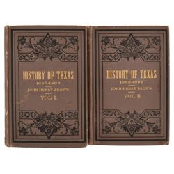History Of Texas Books 1 & 2 John Henry Brown