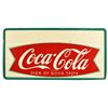 Image 1 : Coca-Cola Fishtail Tin Sign