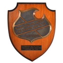 SAPD Public Hero No.1 Falsatff Beer Plaque