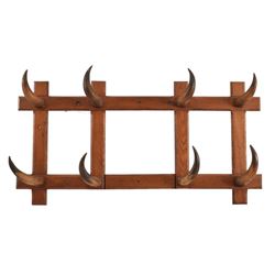 Antique Horn Hat Rack