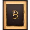 Image 1 : Erte Alphabet Series Letter "B" Framed On Silk