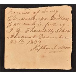 1839 Republic of Texas Dr Stephen Scallorn Receipt