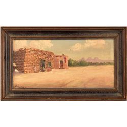 Stella Craig Pueblo Oil Painting