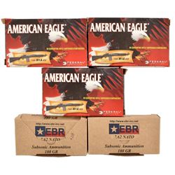 100 Rounds of 7.62 x 51mm 168 & 180 Gr.