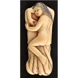 Carved Ivory Squid / Woman