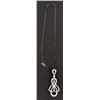 Image 1 : 18kt Black Rhodiumed Gold & Diamond Necklace